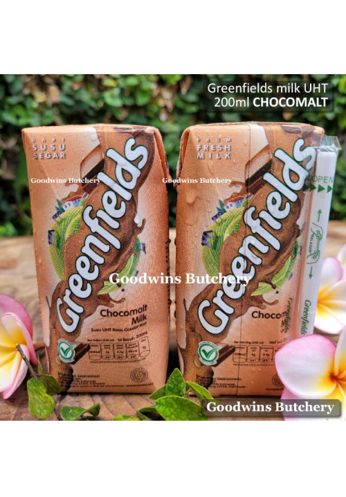 Milk Susu UHT Greenfields CHOCOMALT 200ml